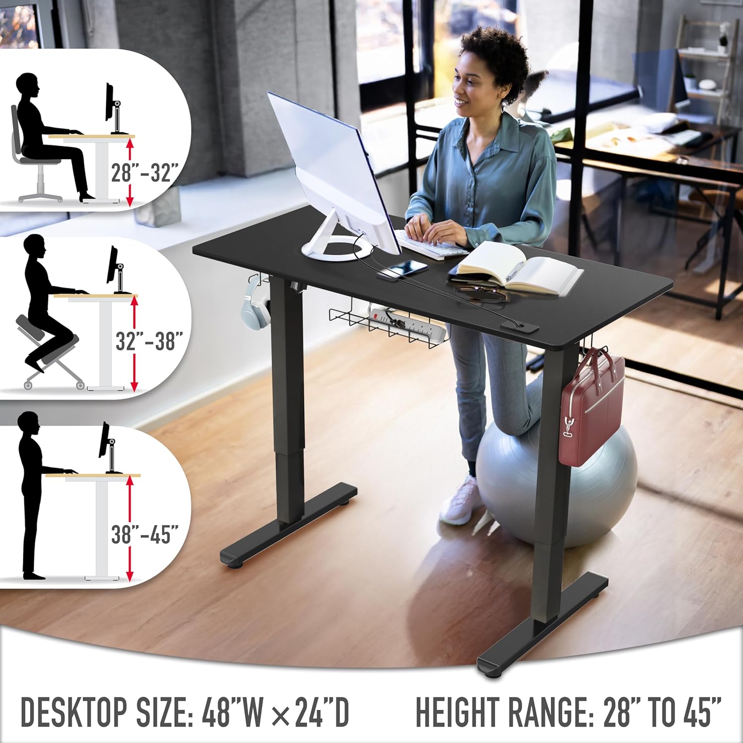5 Best Electric Standing Desks Of 2026: In-Depth Reviews & Buyer’s Guide SHW Electric Standing Desk Home Office Review