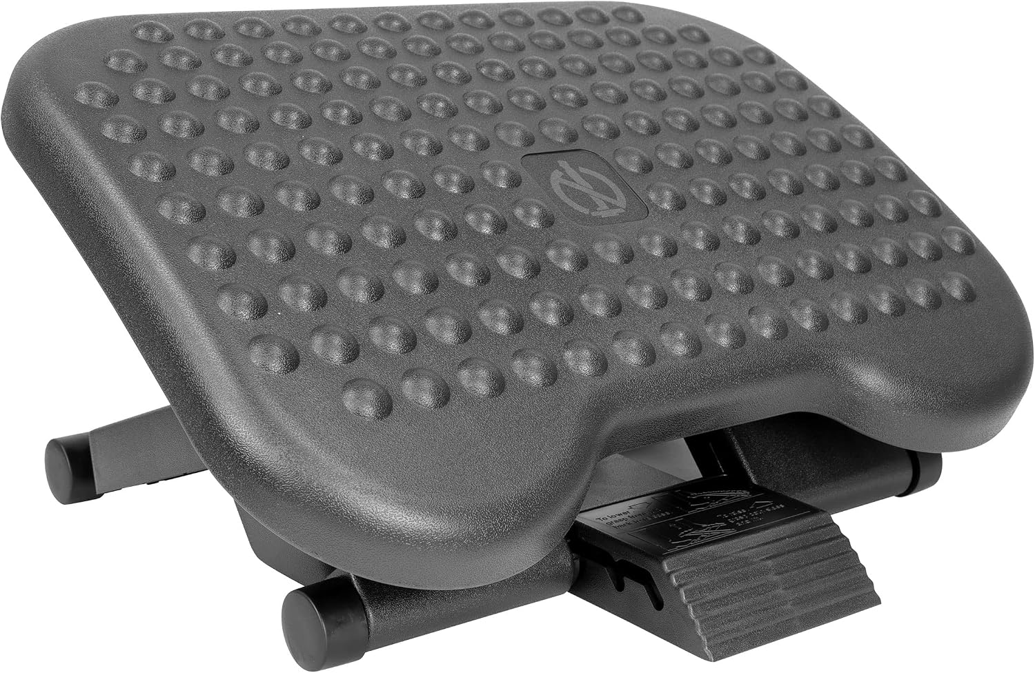 Mount-It! under-desk footrest MI-7801, black, textured platform