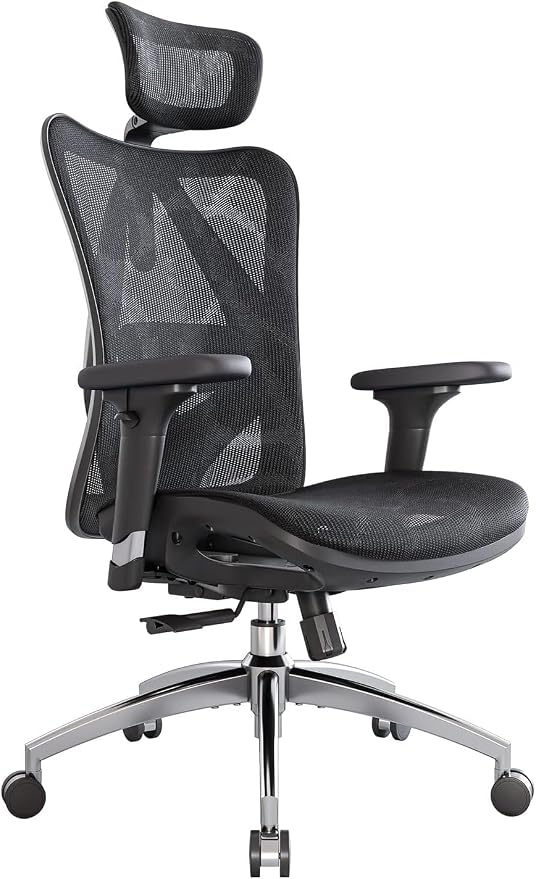 SIHOO M57 ergonomic mesh office chair, black