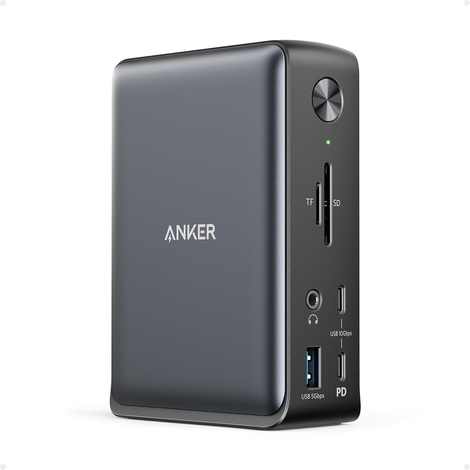 Anker 13-in-1 USB-C laptop docking station, gray