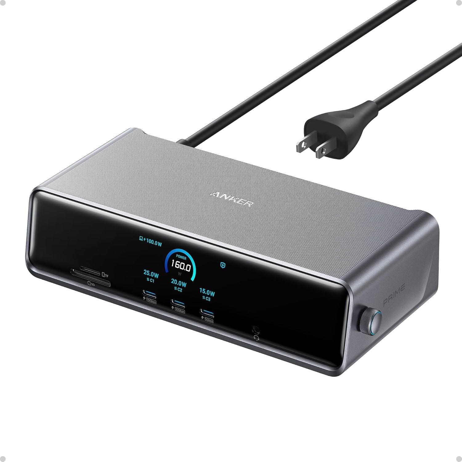Anker Prime DL7400 14-in-1 triple display docking station with smart display